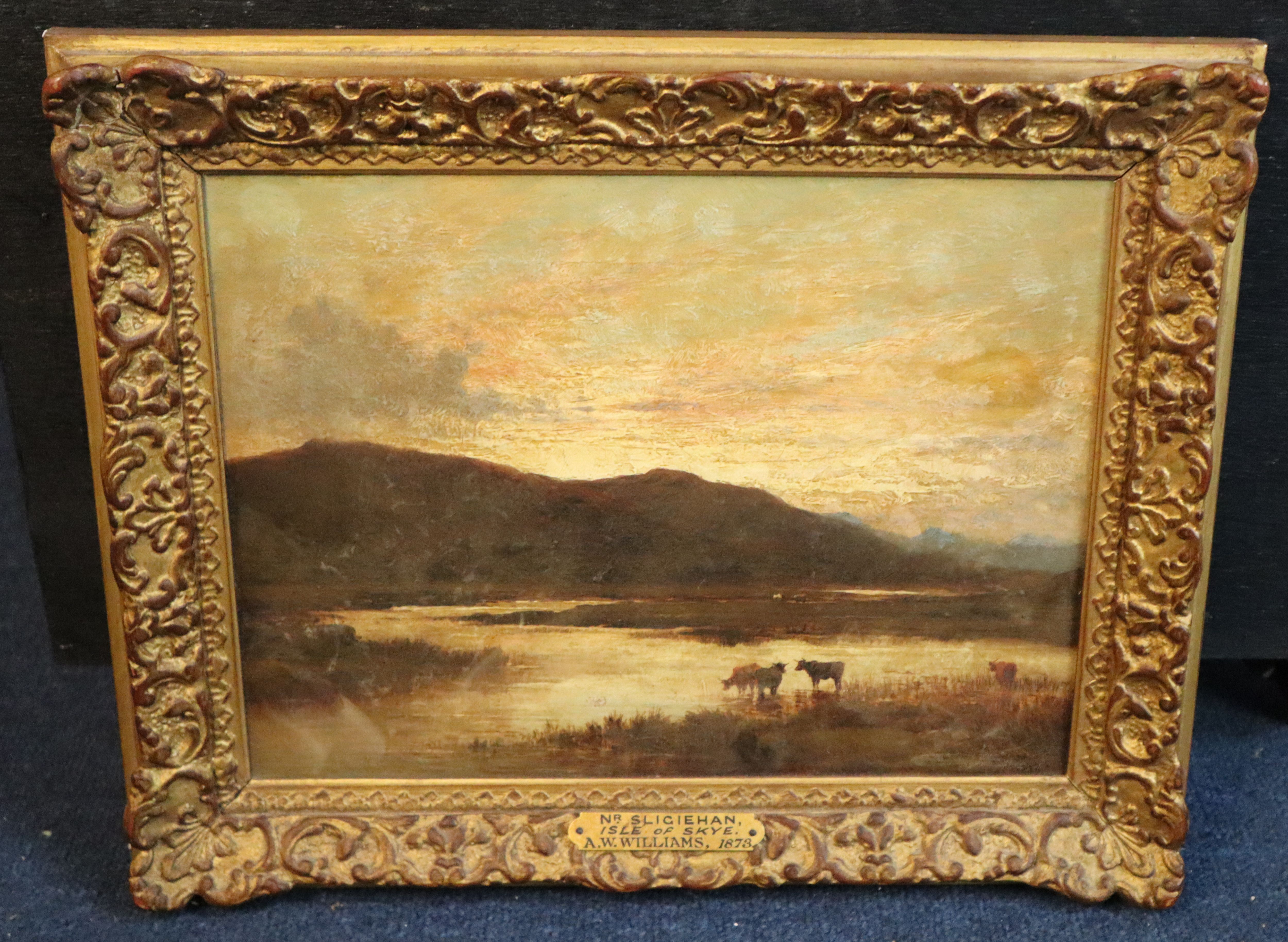 Alfred Walter Williams (1824-1905) Nr Sligiehan, Isle of Skye 8.75 x 11.5in.